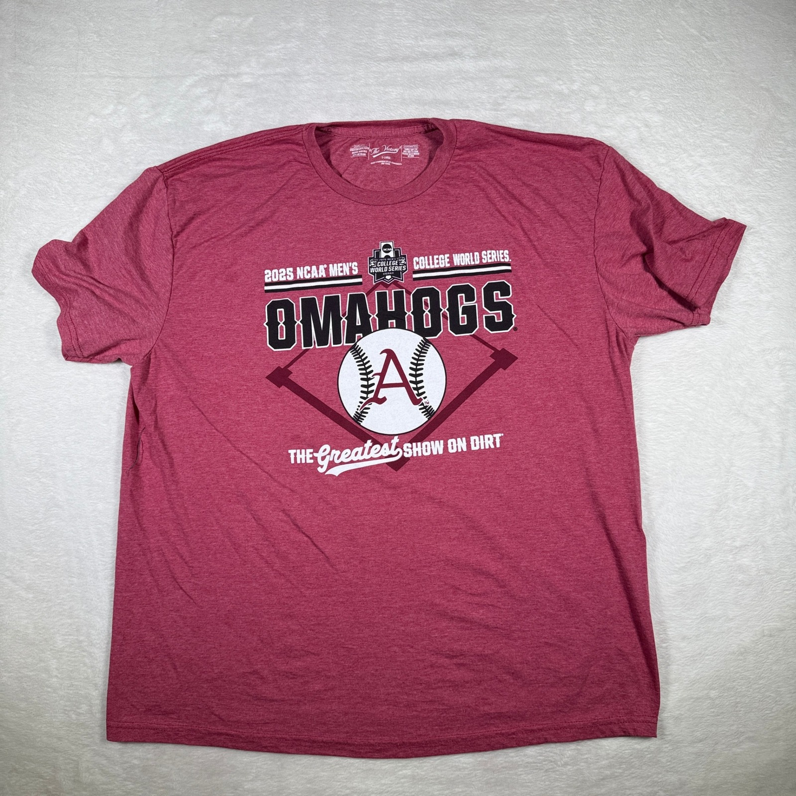 2025 Ncaa Mens College World Series Omaha 86s Baseball T Shirt Xlarge